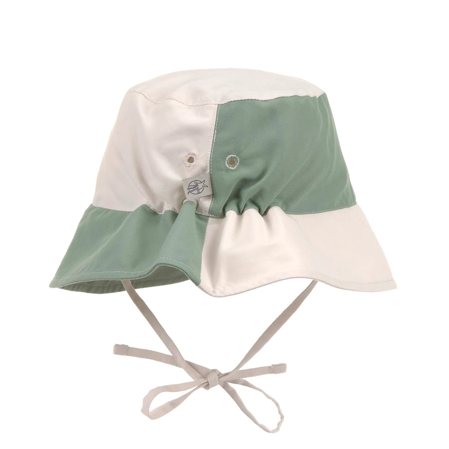 Bob anti-UV enfants - à carreaux, vert blanc