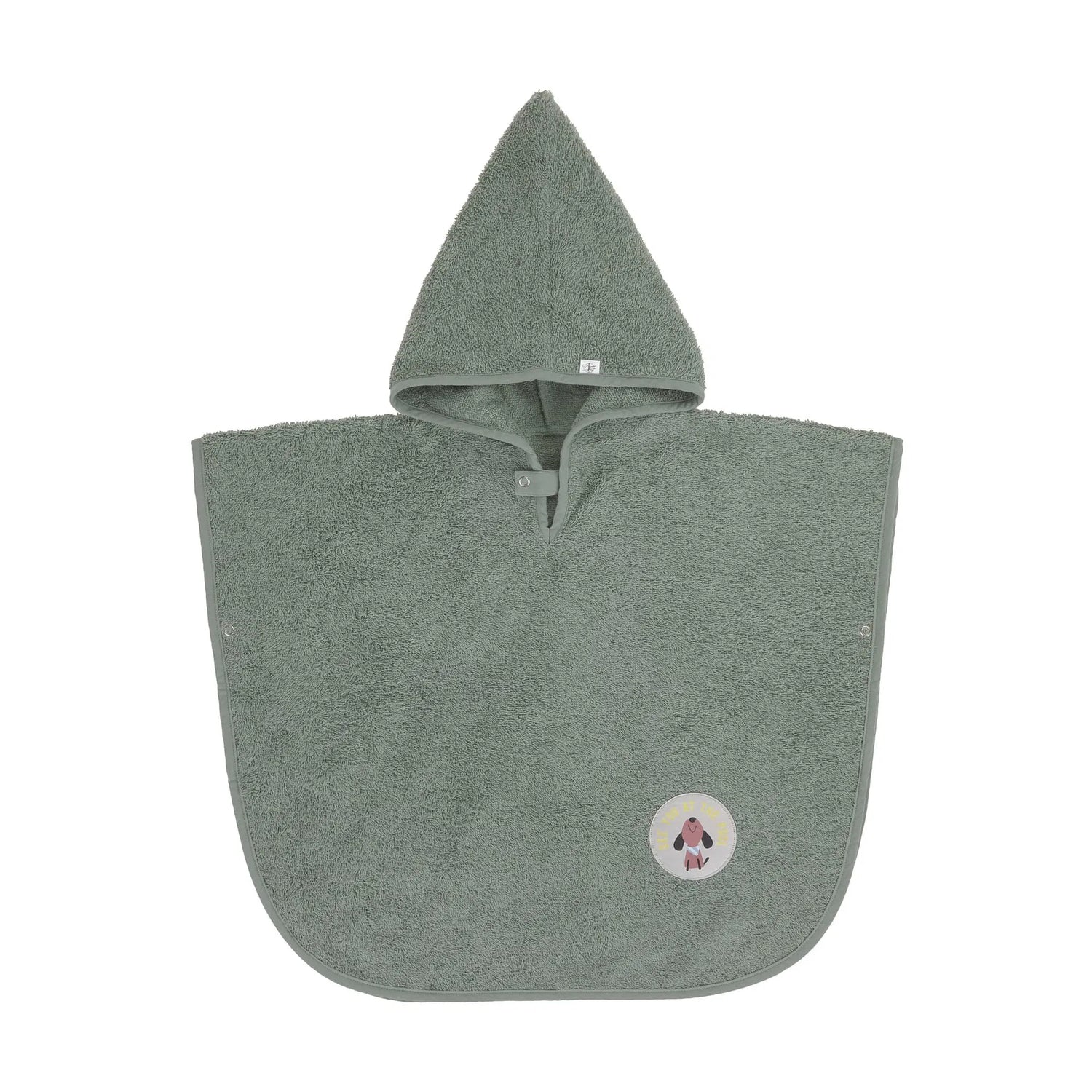 Poncho en éponge enfants, vert