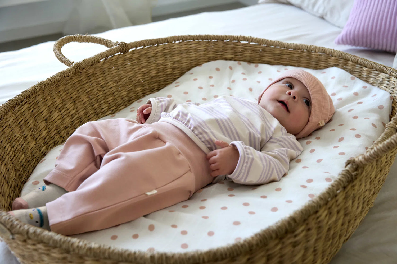 Bonnet Bébé GOTS - Tiny Team, Champignon