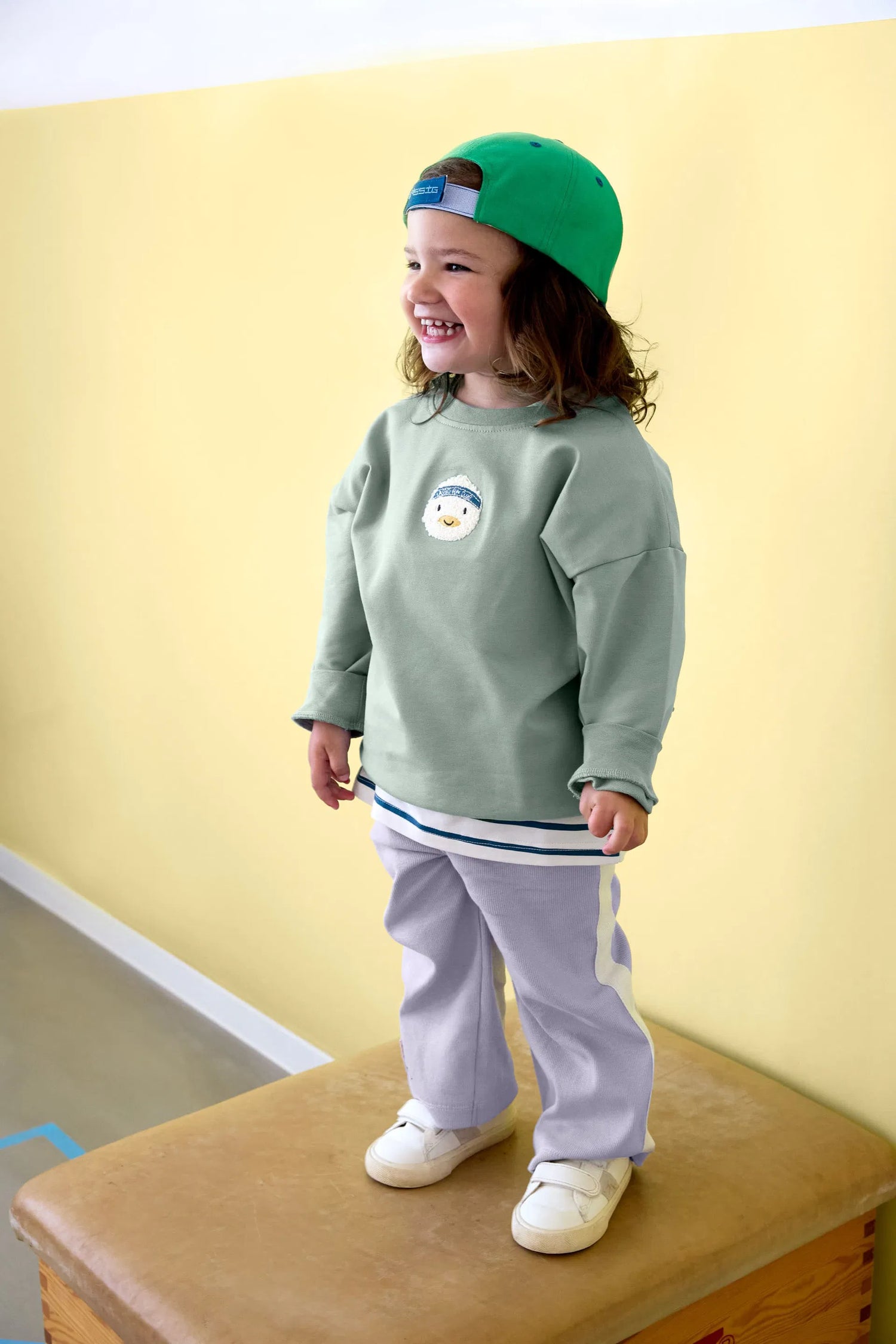 Pulls enfants - Coton bio, Canard vert pâle