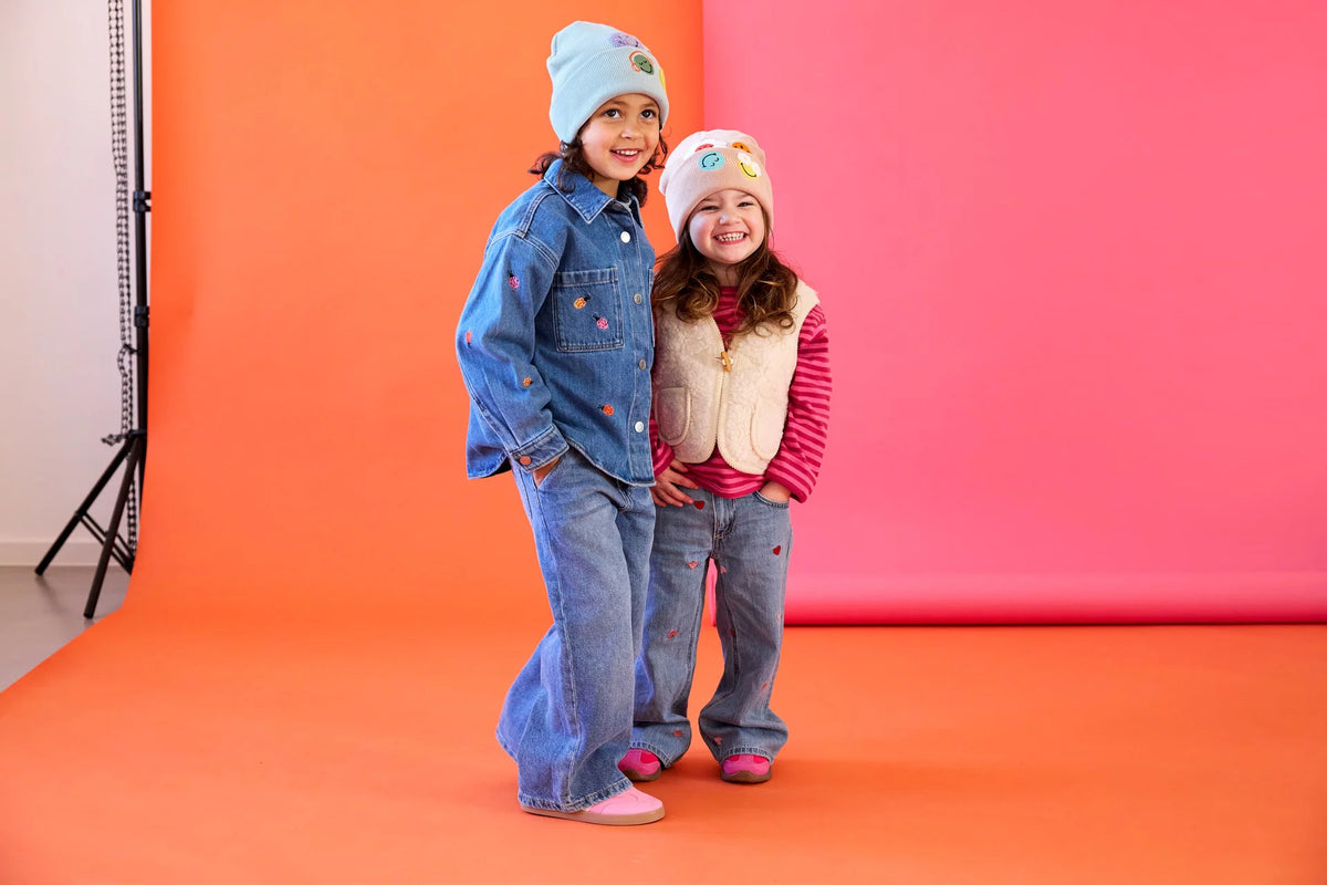 Beanie aus Bio-Baumwolle - SmileyWorld® - Blau (verschiedene Größen)