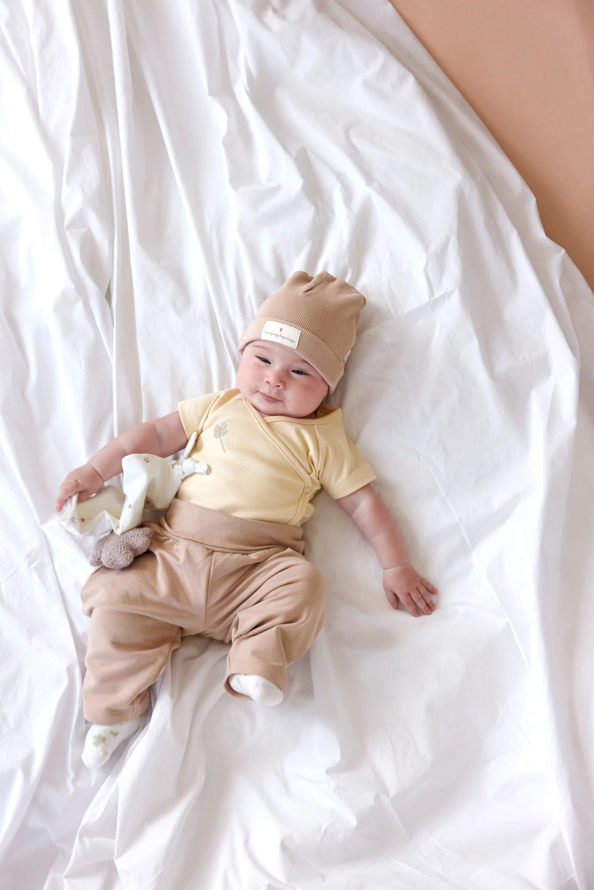 Bonnet Bébé Coton bio - Cozy Loved Ones, Rose (divers tailles)