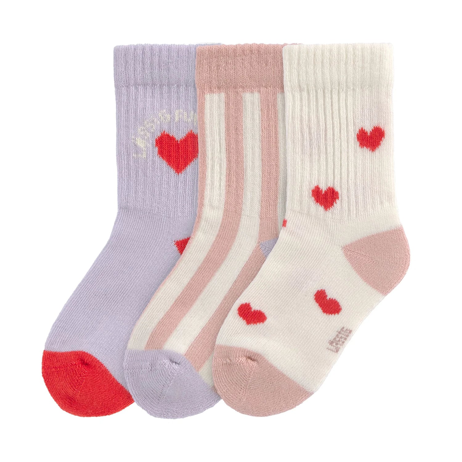 Chaussettes de Tennis enfants (3 pcs) - Coeur