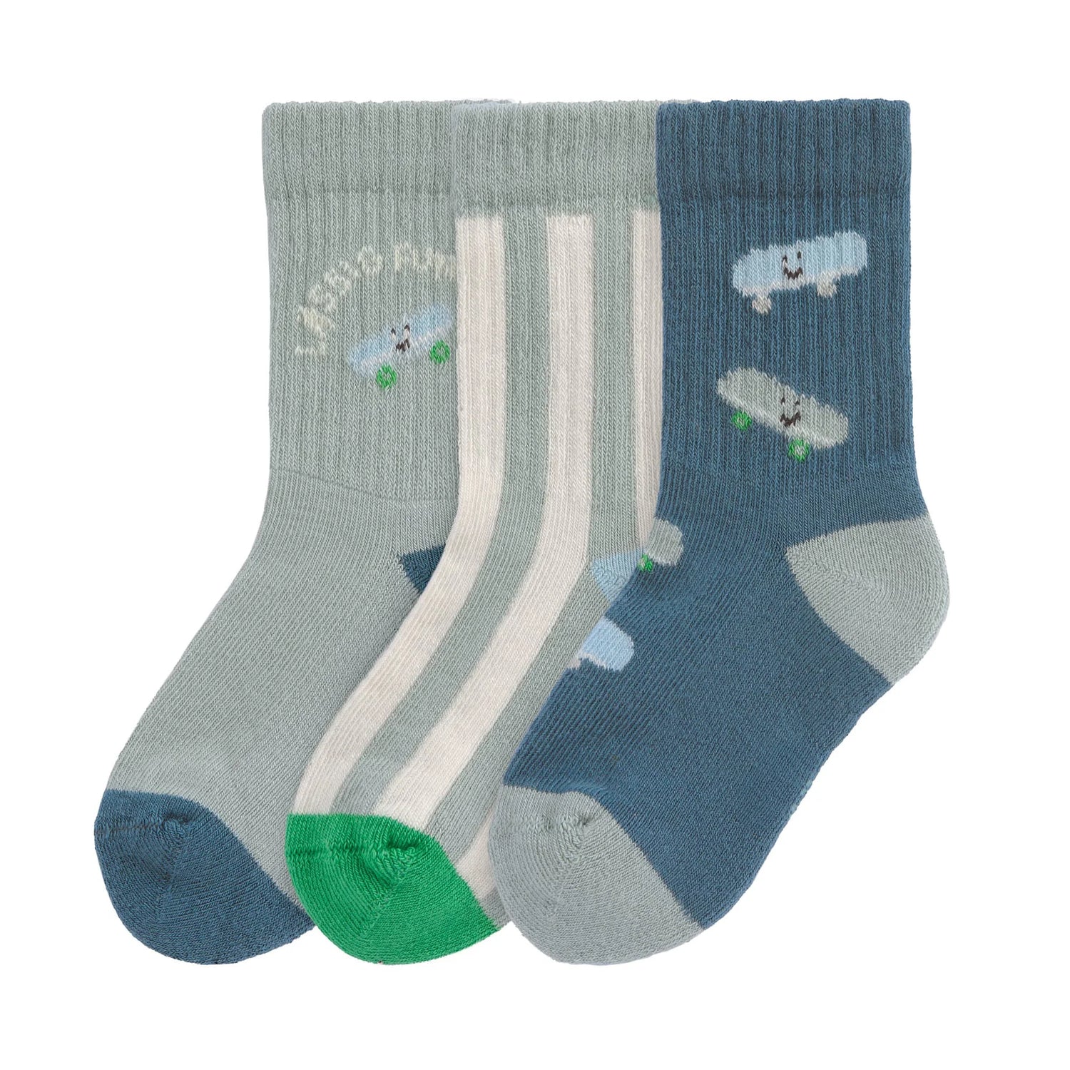 Chaussettes de Tennis enfants (3 pcs) - Skateboard