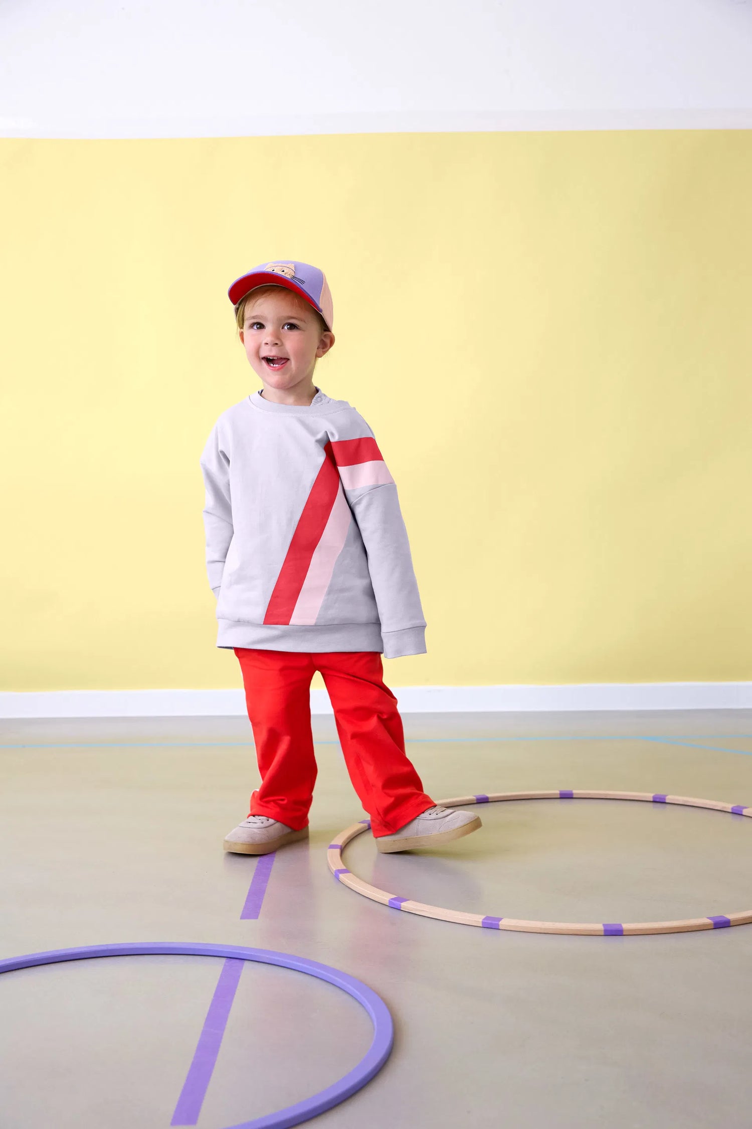 Kinder-Kappe – Katze, Rosa