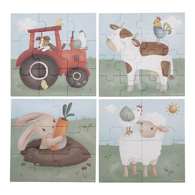 4 en 1 puzzle Little Farm - Toys