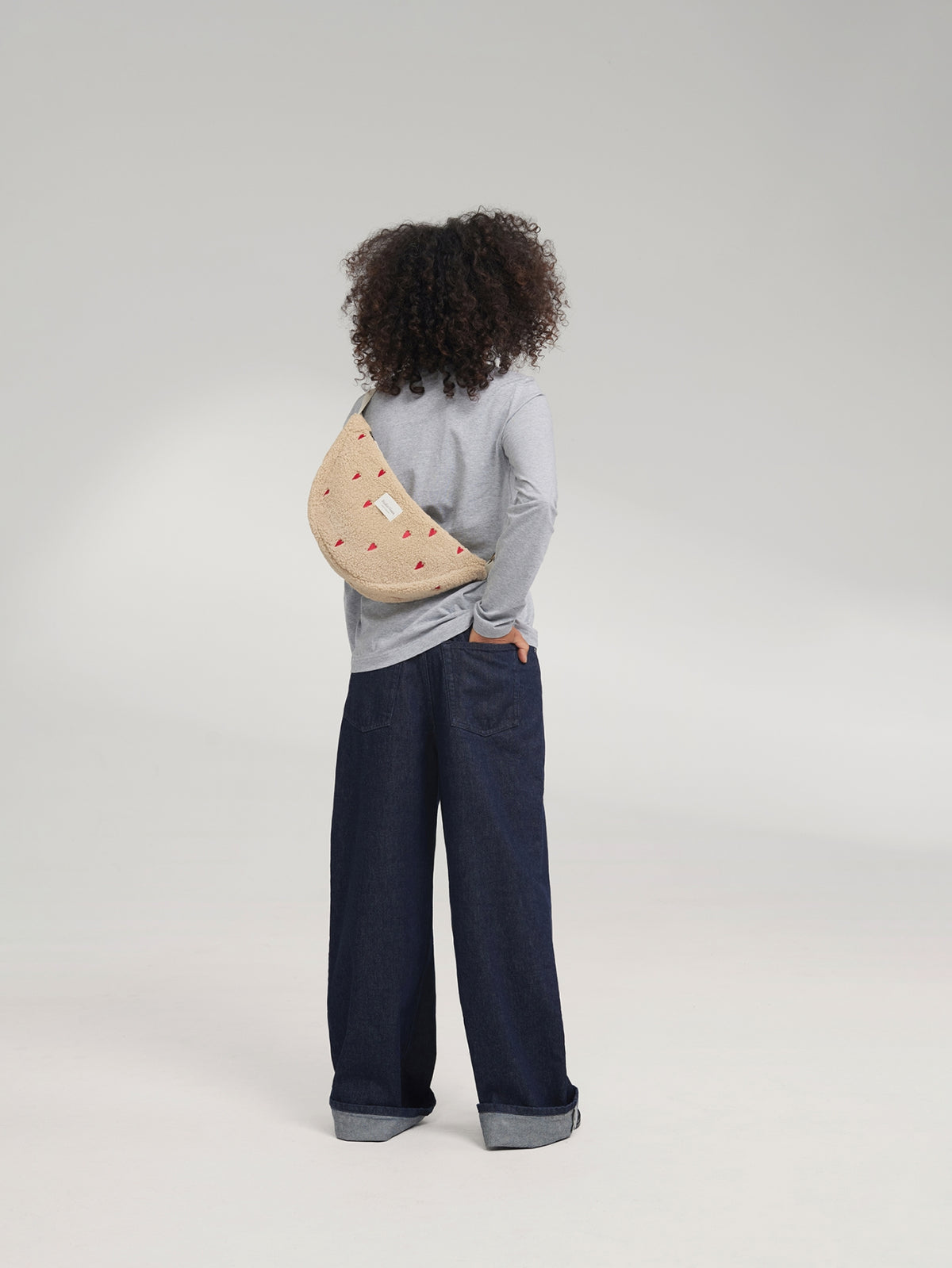 Teddy Adult Sac Banane - Écru Hearts