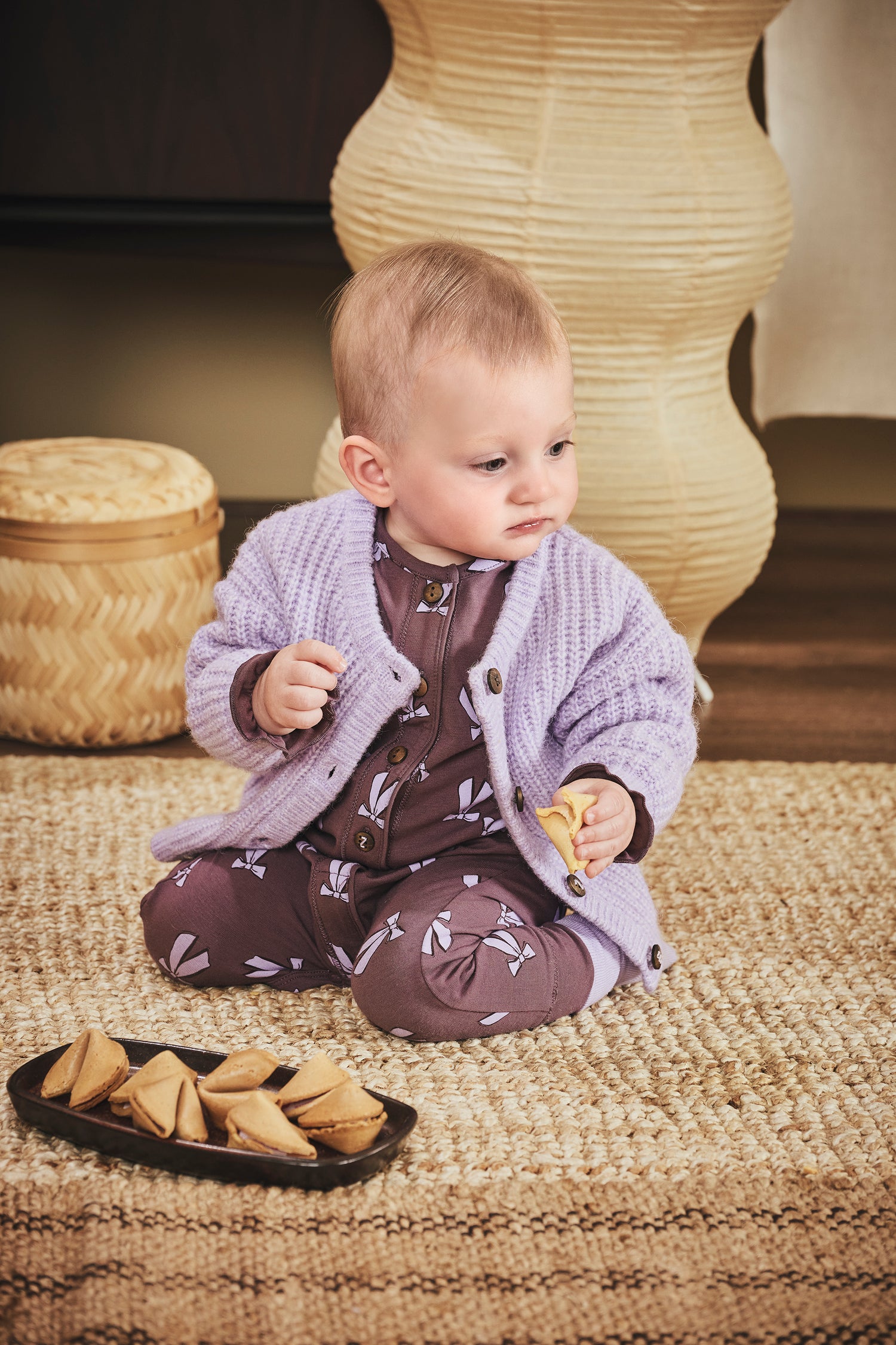 Cardigan Yanou - Morning violet (tailles 50-74)