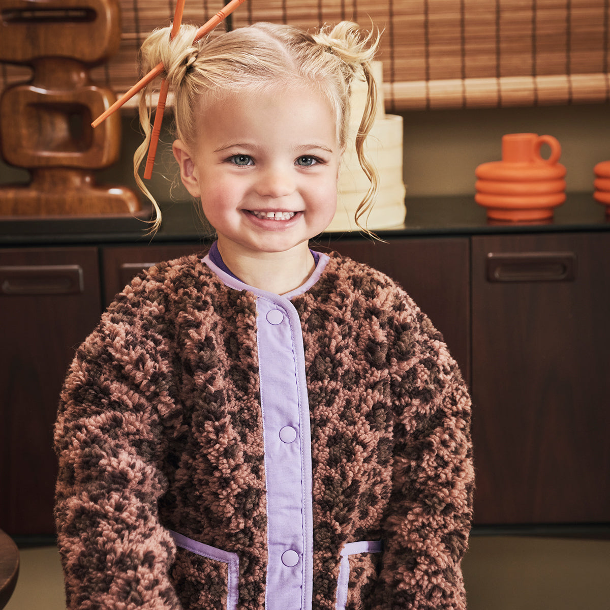 Veste Teddy Liene - Amber brown