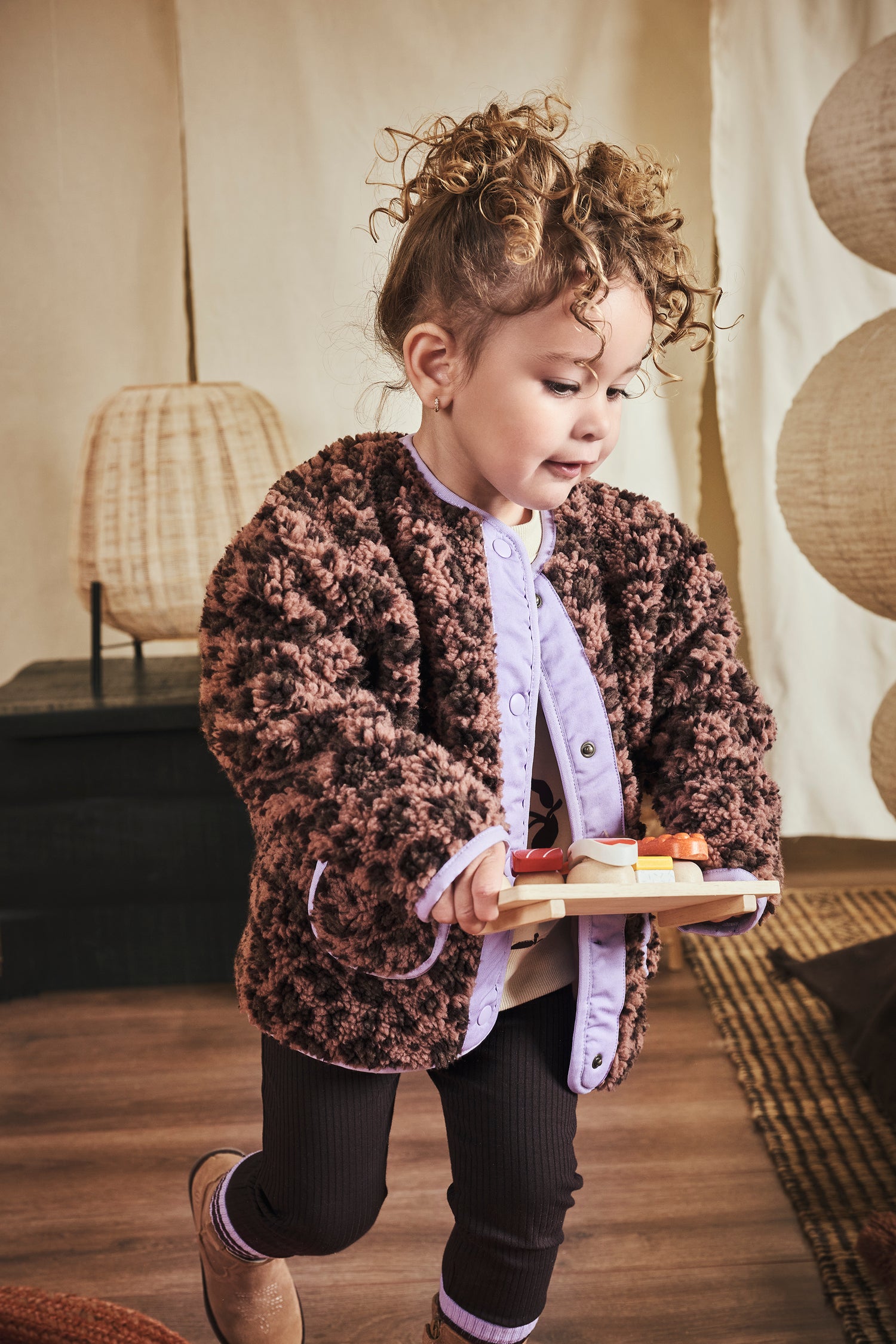 Veste Teddy Liene - Amber brown