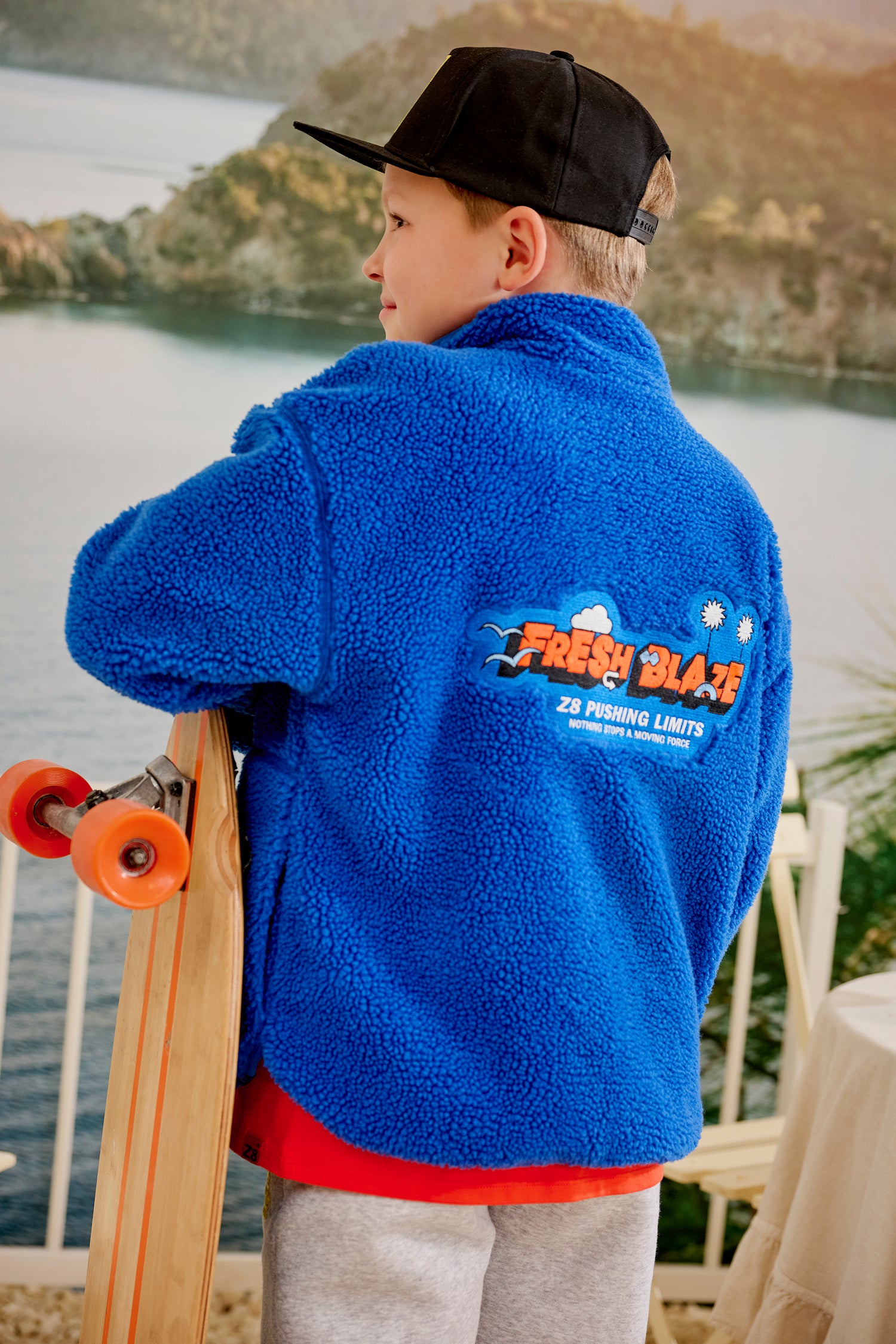 Veste Teddy Kenan - Blue view