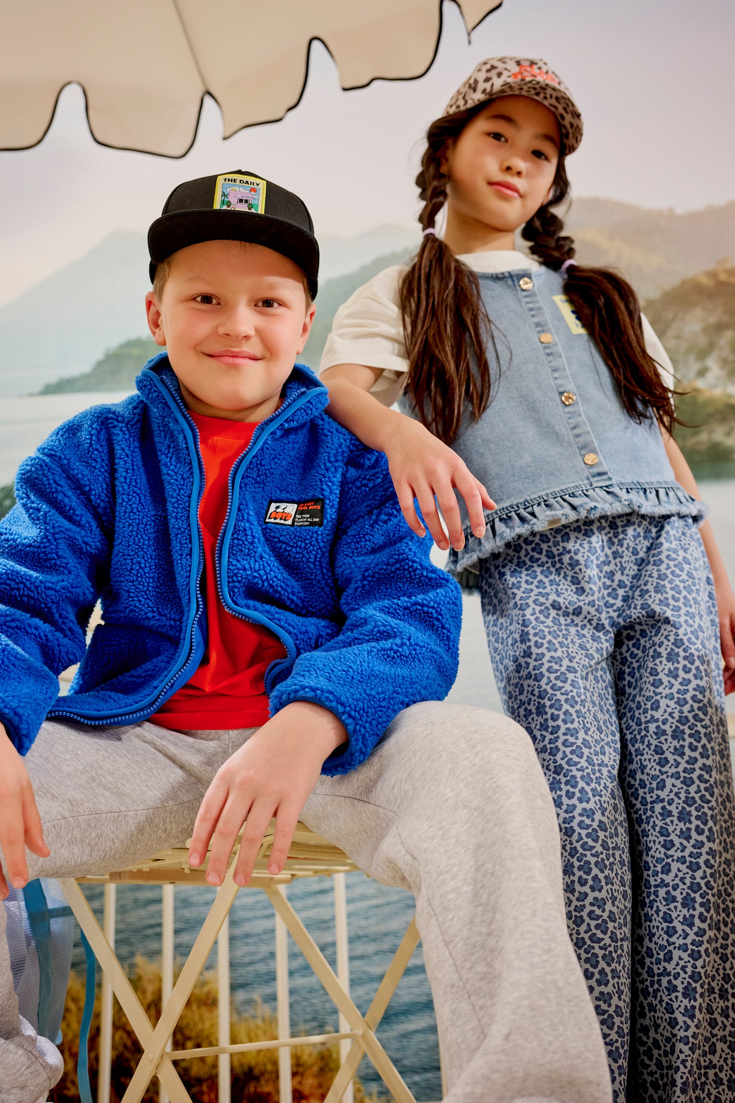 Veste Teddy Kenan - Blue view