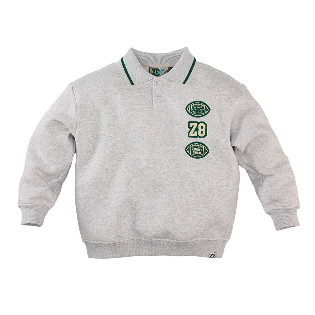 Julien Polo Sweater - Grey melange