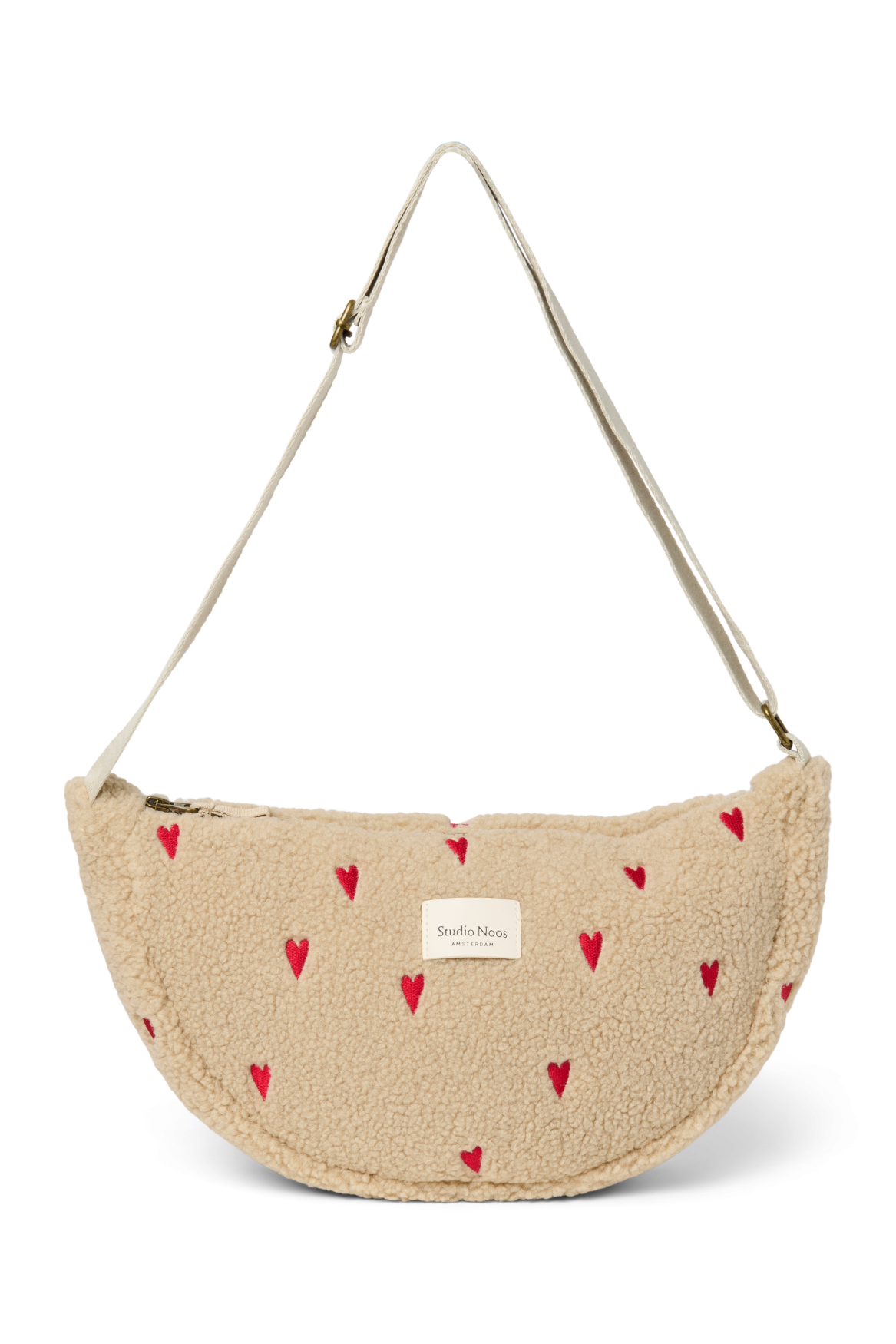 Teddy Adult Sac Banane - Écru Hearts