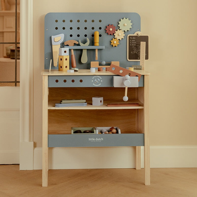Établi en bois - Bleu - Essentials liste 