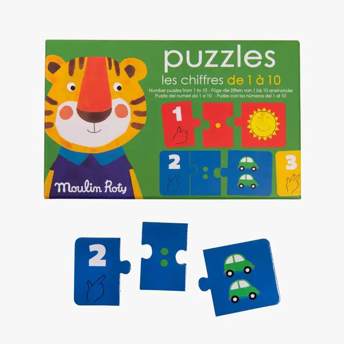 Puzzle chiffres 1 à 10 - Les Popipop