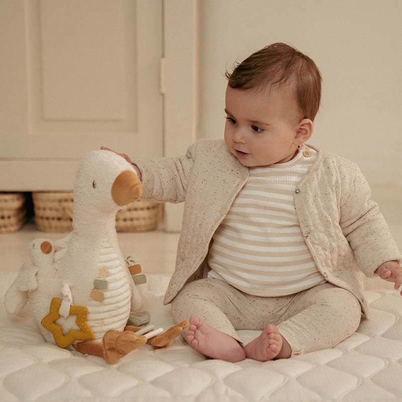 Peluche d'activité Oie - Blanc - Newborn Naturals