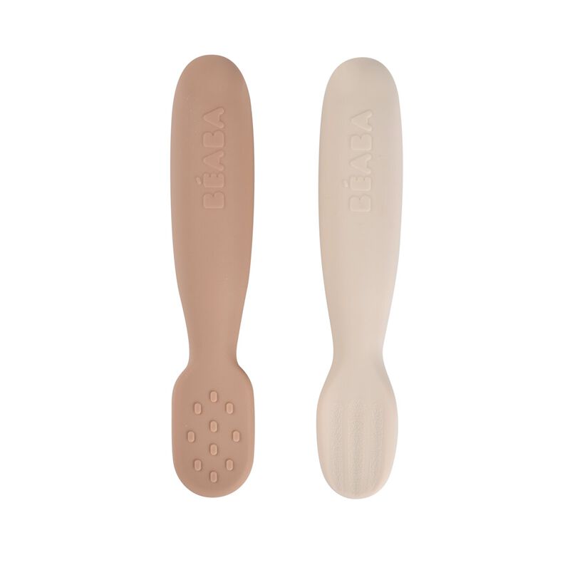 Lot de 2 pre-cuillère silicone (divers coloris)