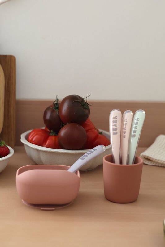 Lot de 4 cuillères 1er âge silicone