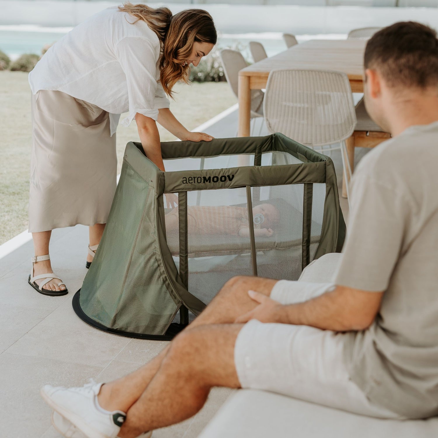 Lit de voyage - Green Moss