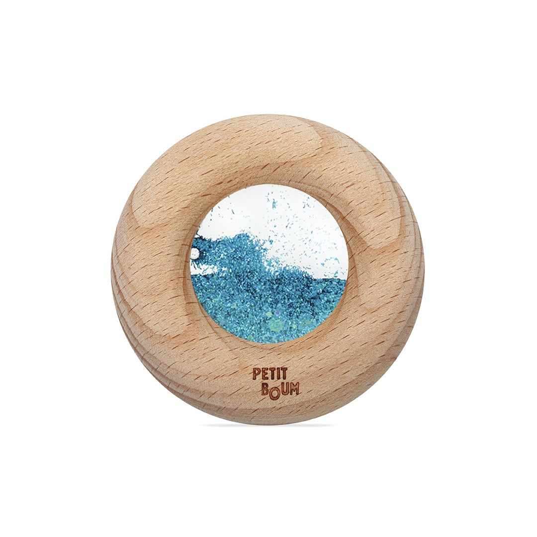 Hochet Calm Donut Sensoriel - Turquoise