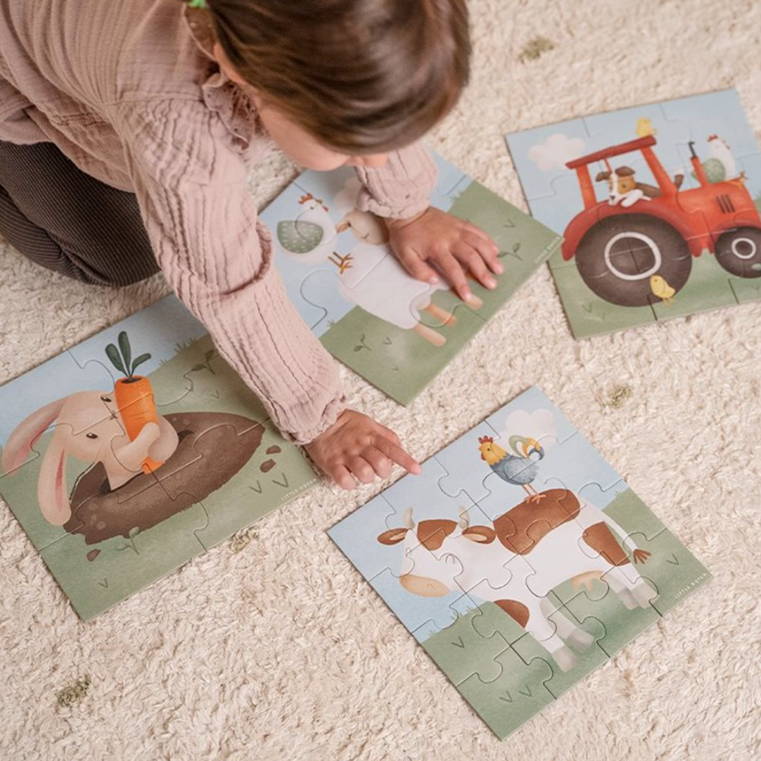 4-in-1-Puzzle „Little Farm“ – Liste 