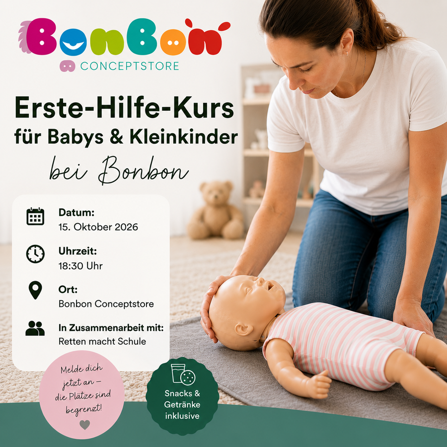 Cours de premiers secours pour bébés et jeunes enfants - 15/10/2026