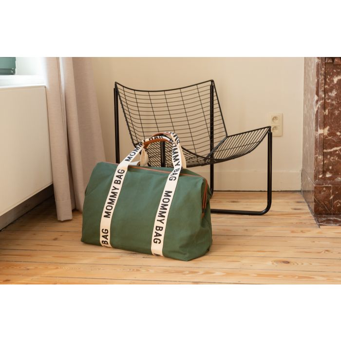 Mommy Bag ® Sac A Langer - Signature - Toile - Vert
