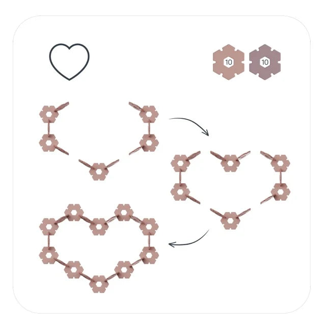 Jeu de construction HEX - 100 pcs