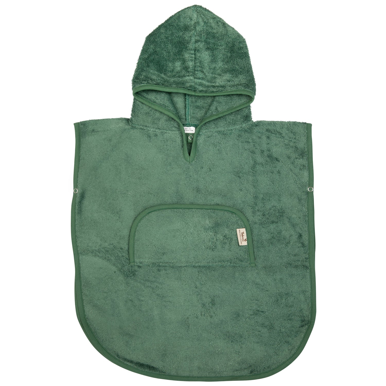 Poncho col V - Aspen green Liste 
