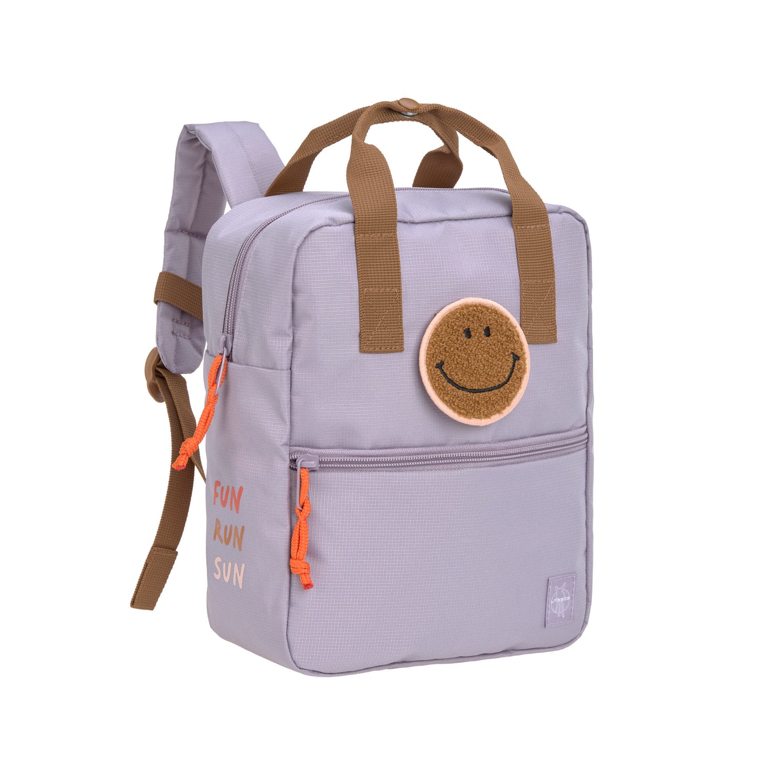 Quadratischer Kindergartenrucksack – Little Gang, Lila