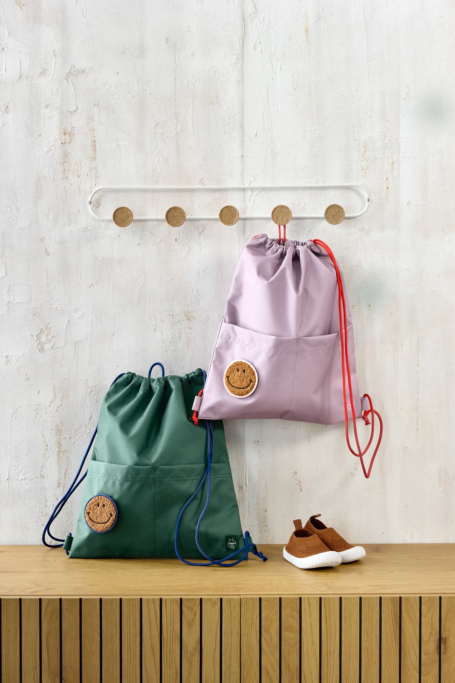 Kindersack mit Kordelzug – Little Gang, Dunkelgrün