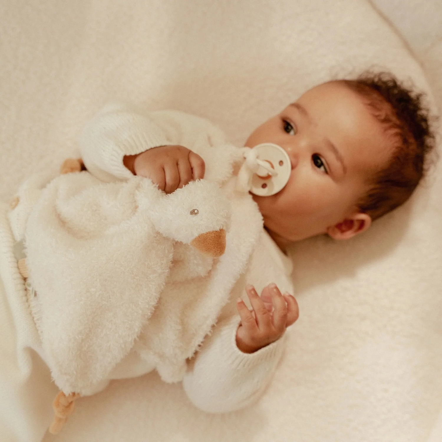 Newborn Naturals Kuscheltier – Weiß – Little Goose