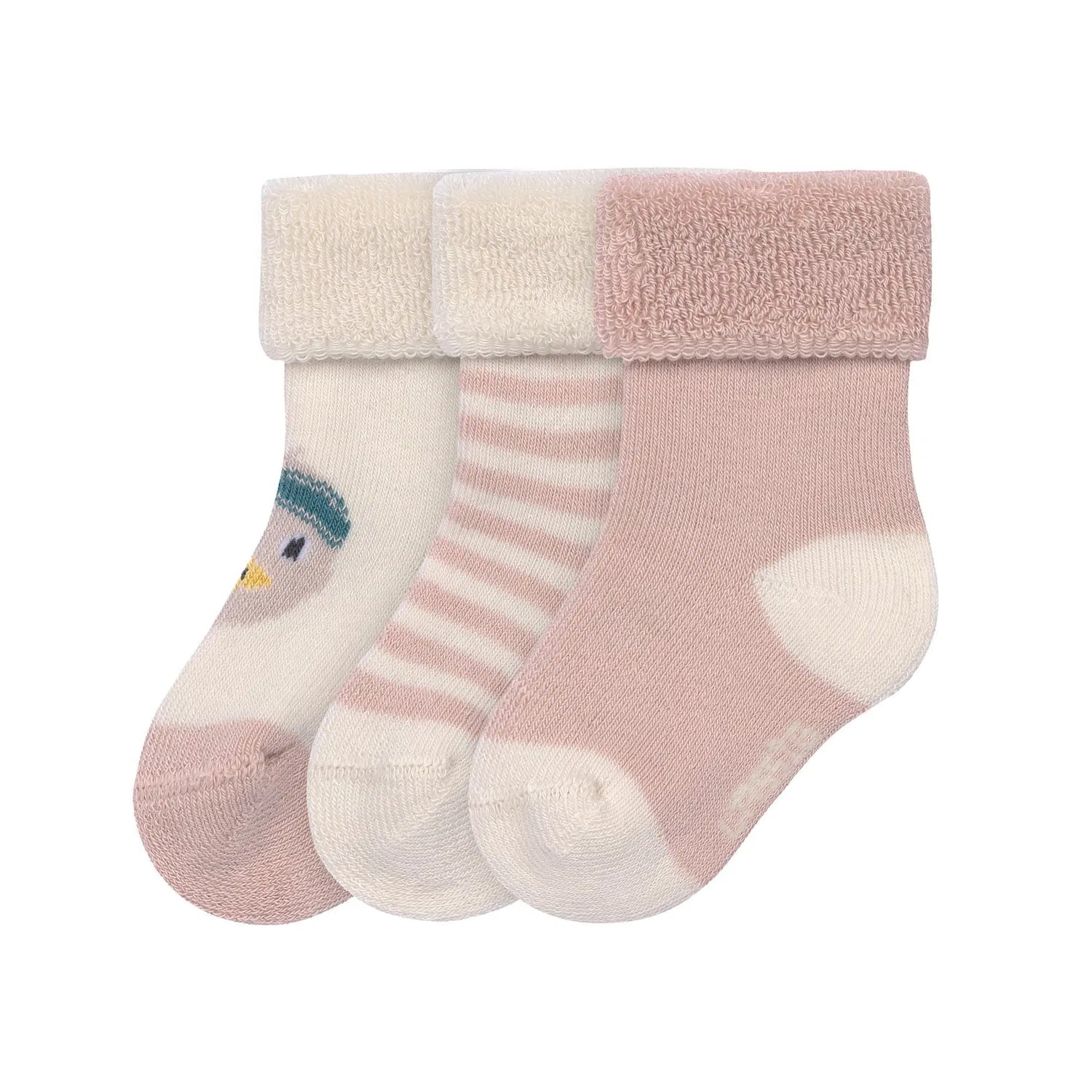 Frottee-Socken, 3er-Pack – Ente