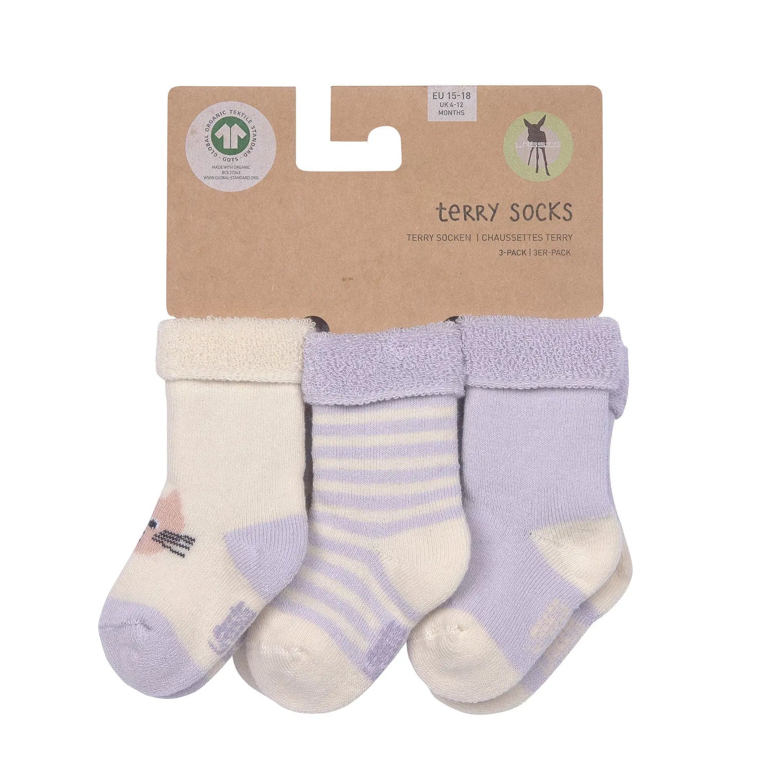 Chaussettes en tissu eponge 3pcs - Chat