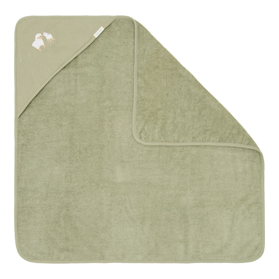 Cape de bain Little Farm - Verte - 100 x 100cm Liste 
