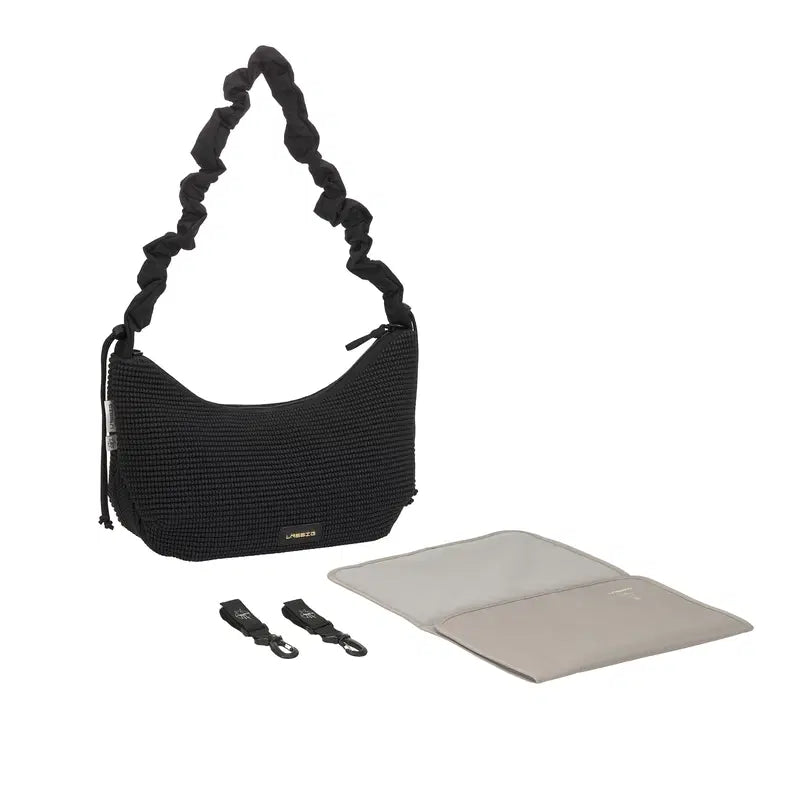 Wickeltasche Banane mit 3D-Noppen Lunua up – schwarz