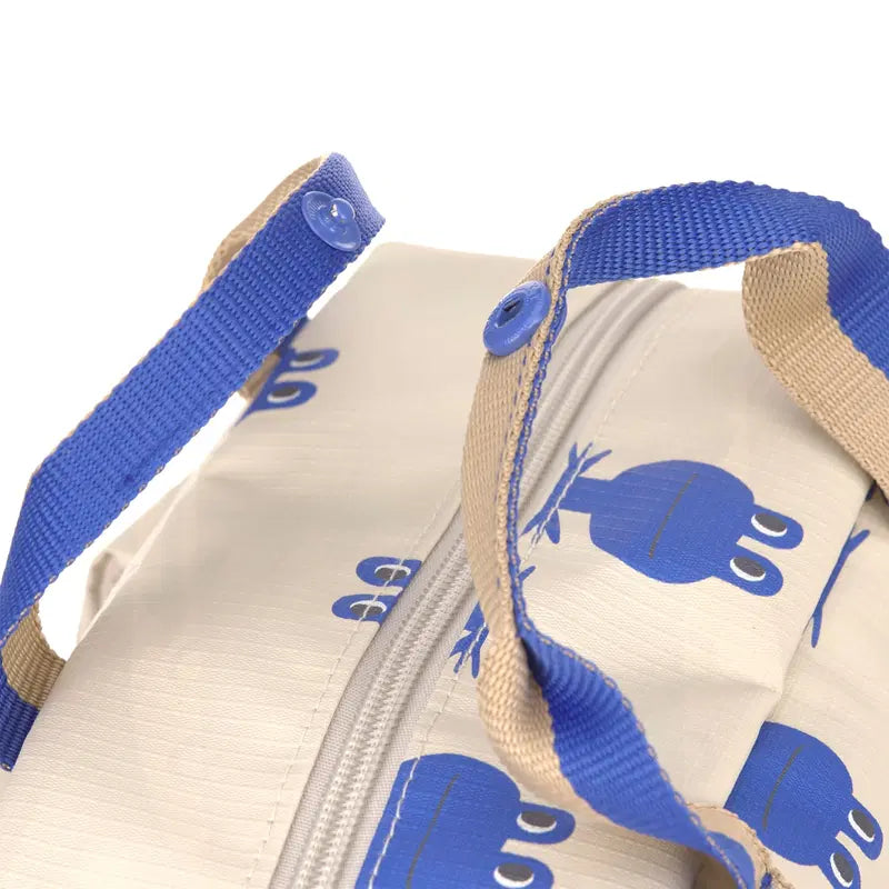 Kleiner quadratischer Rucksack „Happy Trails“ – Frosch