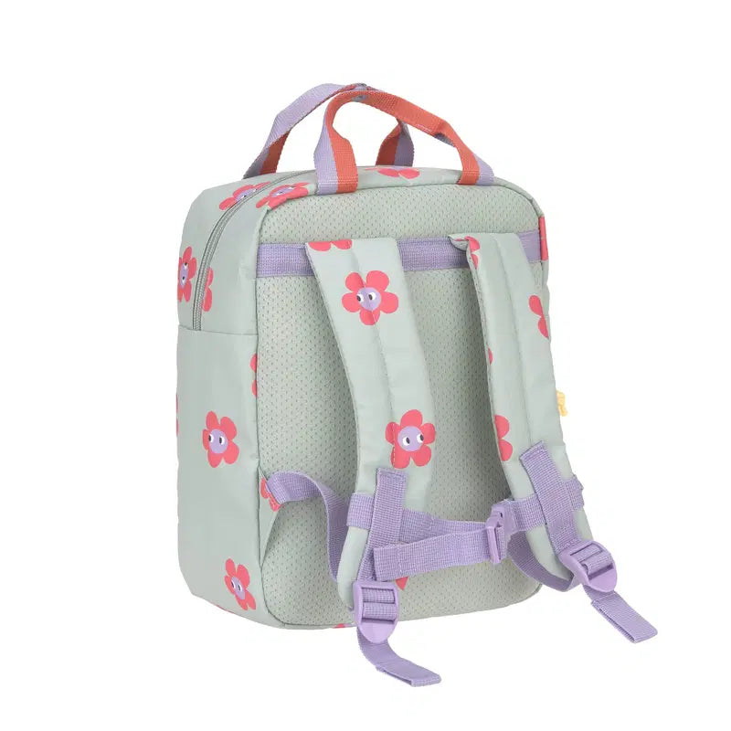 Kleiner quadratischer Rucksack – Happy Trails – Blume