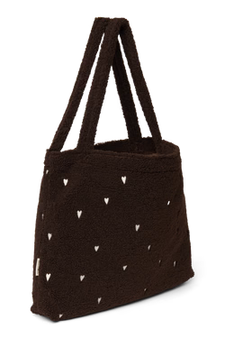 Teddy Mom Bag - Chocolat Cœurs