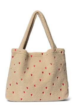 Teddy Mom Bag - Écru Hearts
