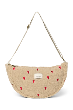 Teddy Adult Sac Banane - Écru Hearts