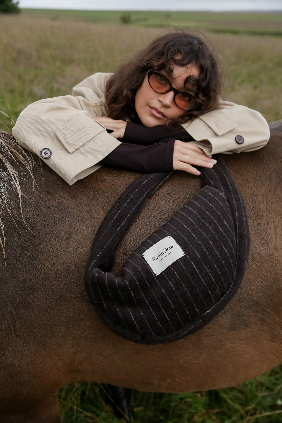 Mini Cross Body Bag - Brun Flanelle craie