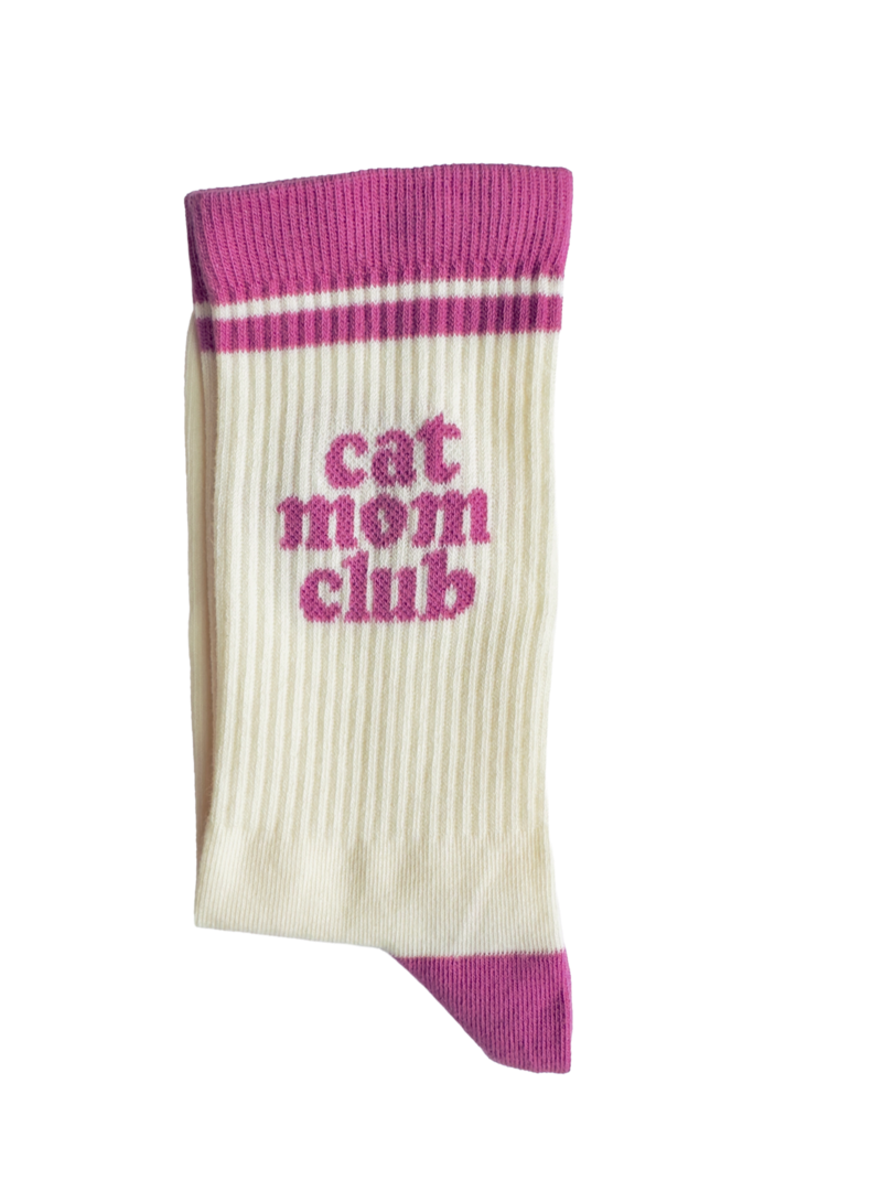Chaussettes Join the Club Socks - Cat Mom pink (37-41)