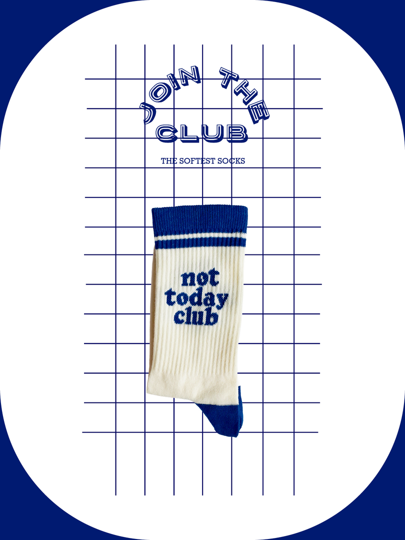 Chaussettes Join the Club socks - Not Today Club blue (37-41)