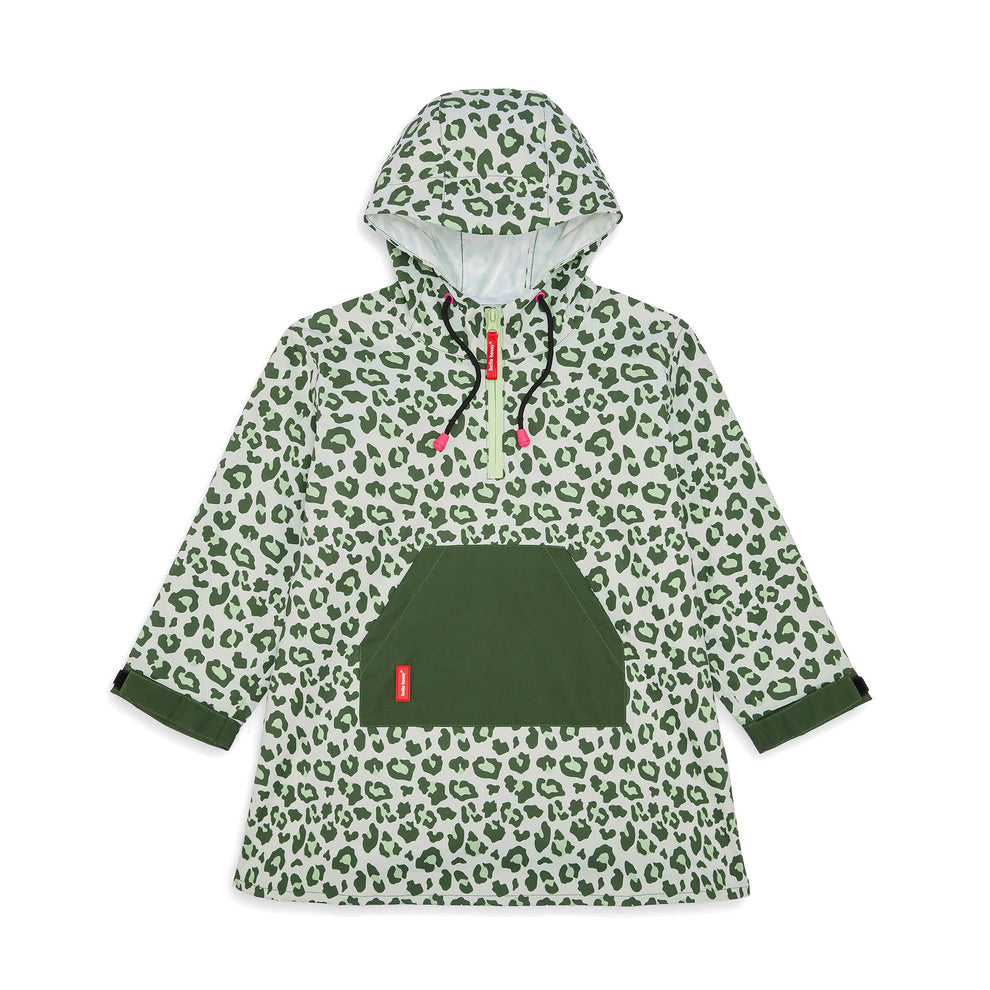 Poncho de pluie Green Leopard (Look matchy-matchy avec maman)