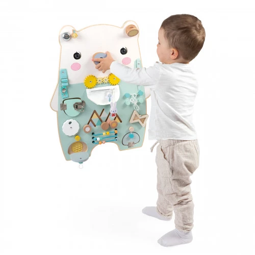 Busy-board Ourson en bois Pure