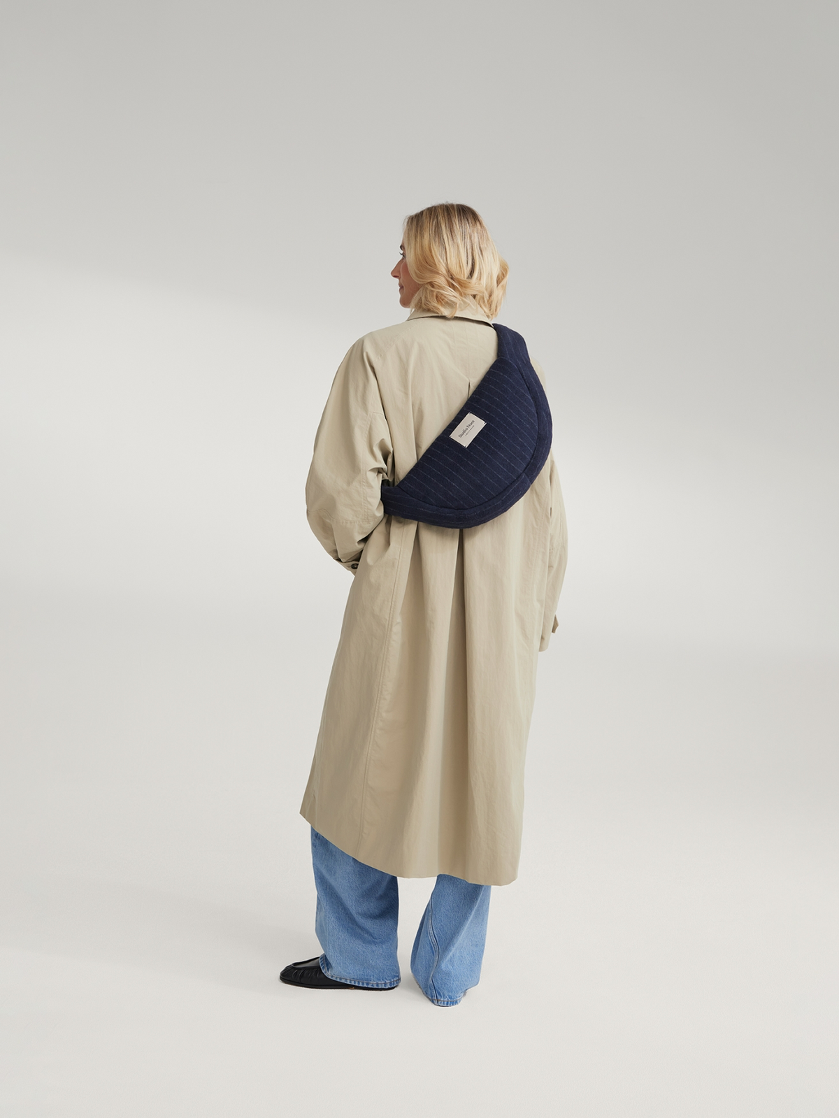 Bleu Flanelle craie Mini Cross Body Bag