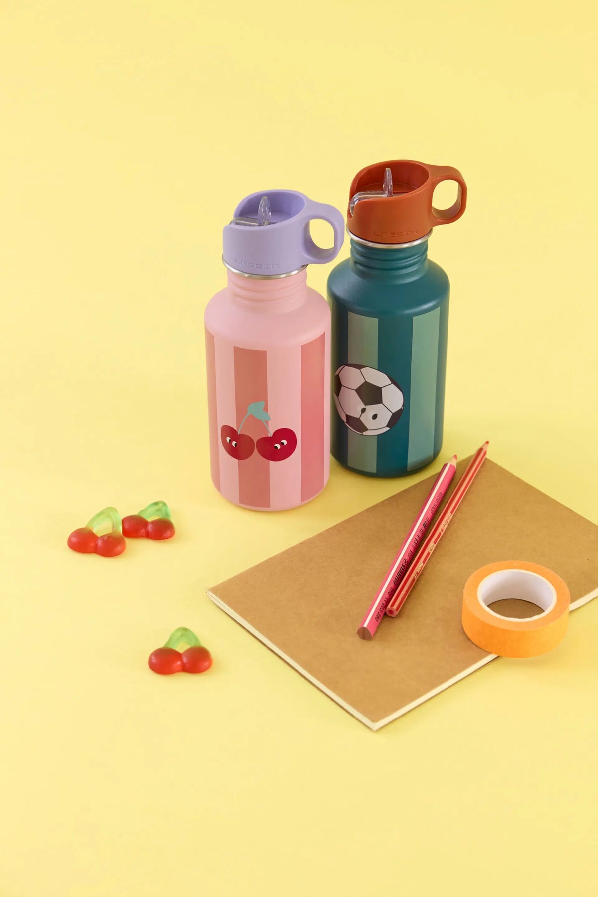 Gourde pour enfant inox 500ml - unique, fruits