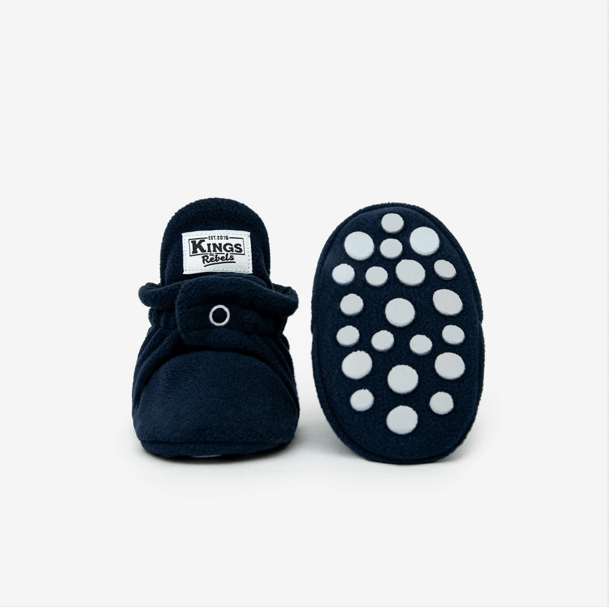 Booties Fleece Original & Gripper - Navy Blue (divers tailles)